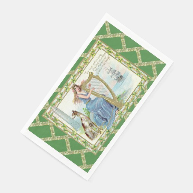 Erin Mavourneen Irish Paper Napkin (Corner)
