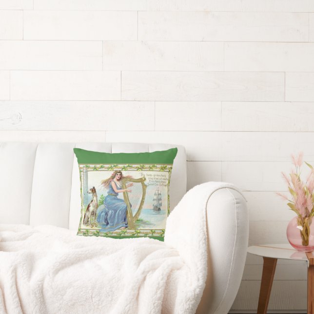 Erin Mavourneen Irish Throw Pillow (Couch)