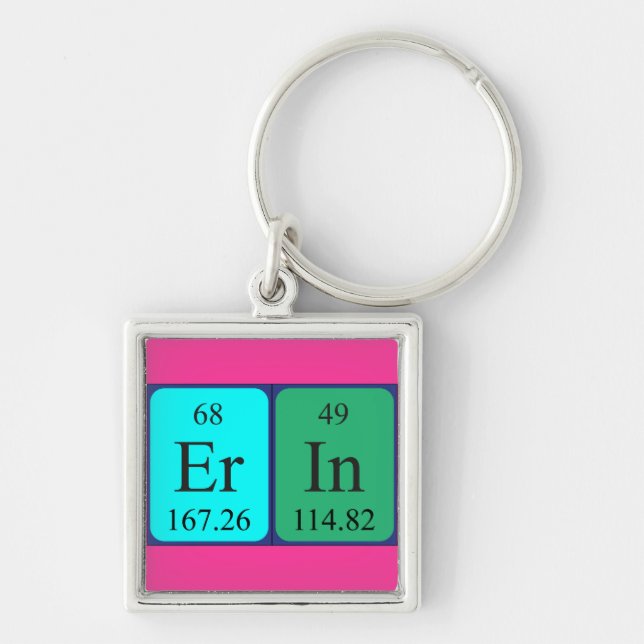 Erin periodic table name keyring (Front)