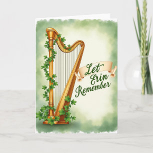 Erin Remember Harp Scene Card