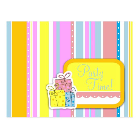 Erin's Girl Birthday Invitation Postcard