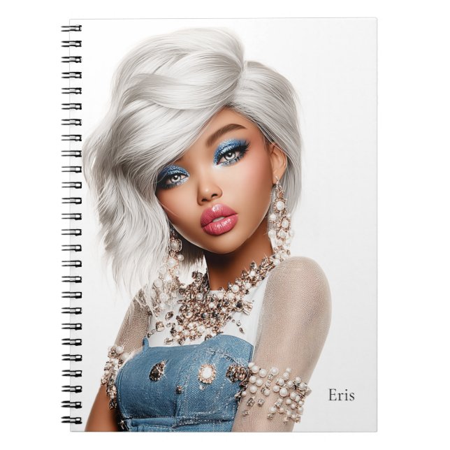Eris Monei Editorial Portrait – personalized  Notebook (Front)