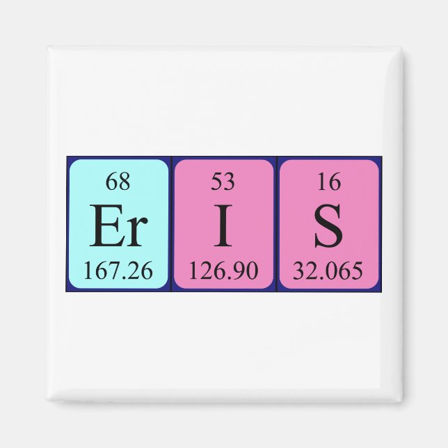 Eris periodic table name magnet (Front)