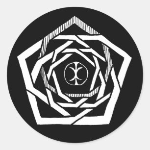 Erisian Mandala Reverse Stickers