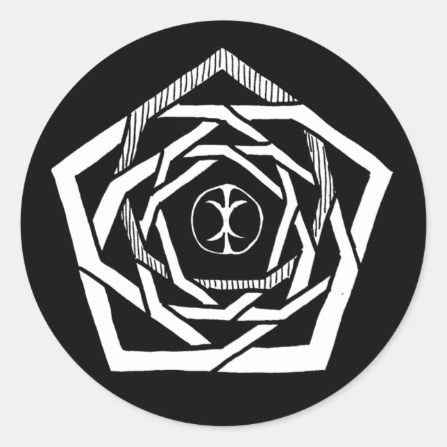 Erisian Mandala Reverse Stickers (Front)
