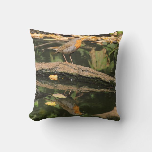 Erithacus rubecula cushion (Front)
