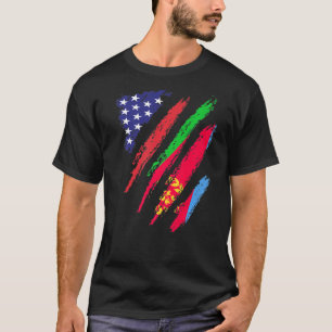 Eritrea American Grown Flag USA Patriot Heritage M T-Shirt