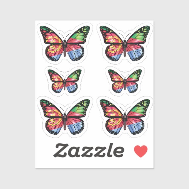Eritrea butterfly monarch flag (Sheet)