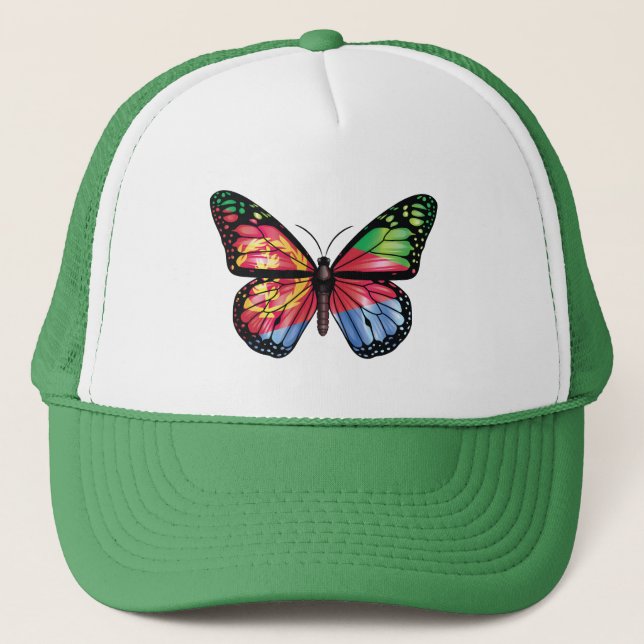 Eritrea butterfly monarch flag trucker hat (Front)