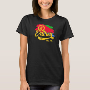 Eritrea Day May 24 With Eritrean Flag Eritrea Prid T-Shirt
