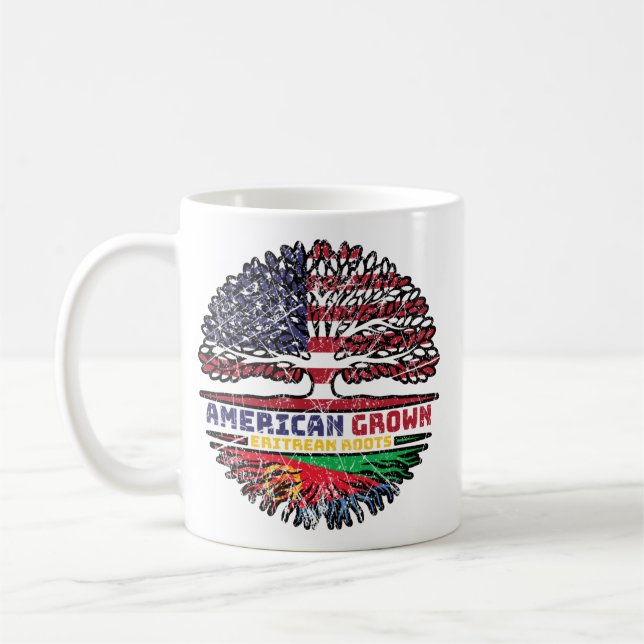 Eritrea Eritrean US American USA United States Coffee Mug (Left)
