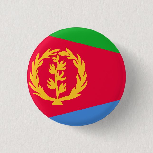 Eritrea Flag 3 Cm Round Badge (Front)