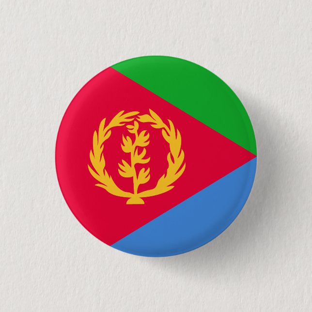 Eritrea Flag 3 Cm Round Badge (Front)