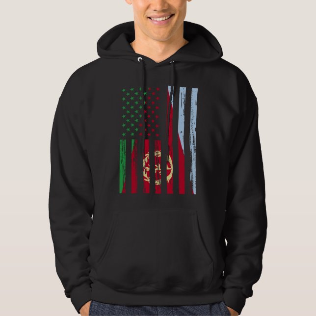 Eritrea Flag America US It is in my DNA  for Eritr Hoodie (Front)