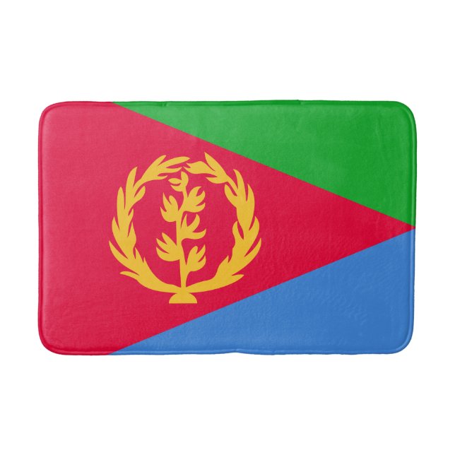 Eritrea Flag Bath Mat (Front)