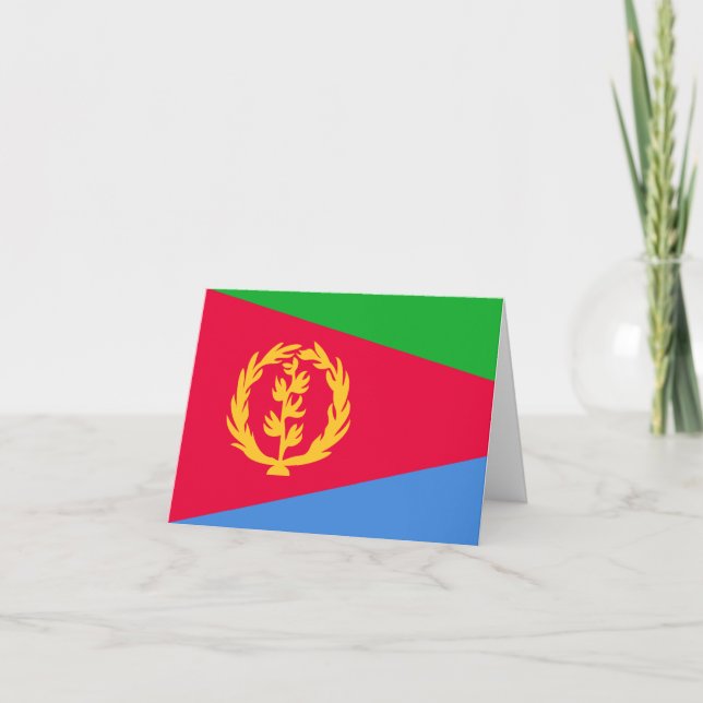 Eritrea Flag Card (Front)