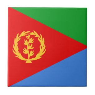 Eritrea Flag Ceramic Tile