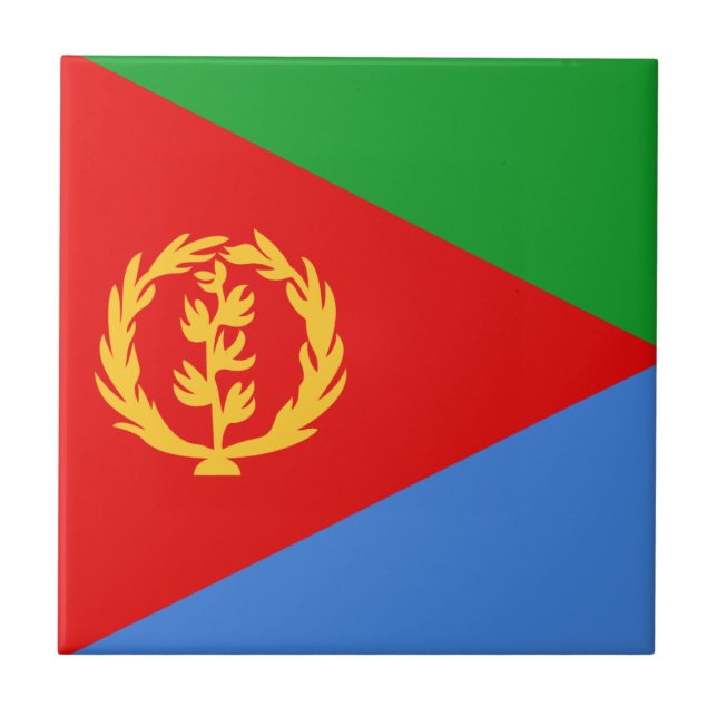Eritrea Flag Ceramic Tile (Front)