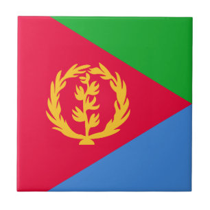 Eritrea Flag Ceramic Tile
