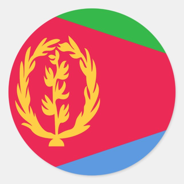 Eritrea Flag Classic Round Sticker (Front)