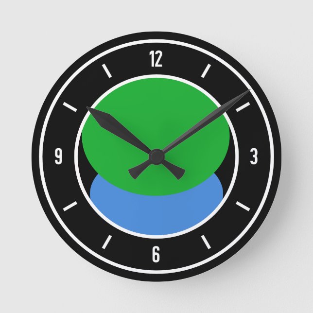 Eritrea Flag Elegant Round Clock (Front)