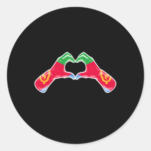 Eritrea Flag Eritrean He Classic Round Sticker