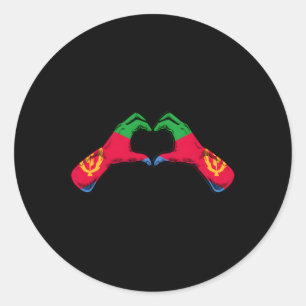 Eritrea Flag Eritrean He Classic Round Sticker