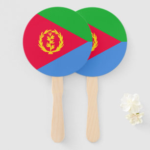Eritrea flag hand fan