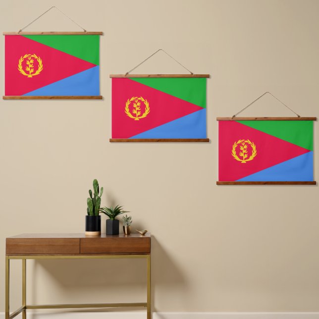 Eritrea flag hanging tapestry (Asymmetrical)