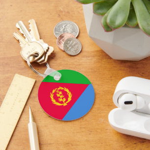 Eritrea flag key ring