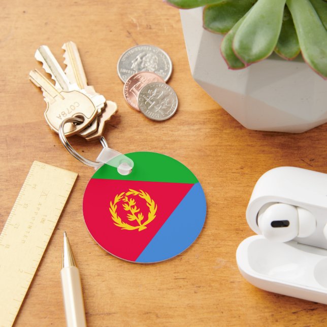 Eritrea flag key ring (Desk)