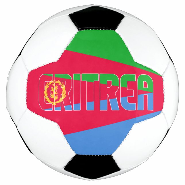 Eritrea Flag Patriotic  Soccer Ball (Front)