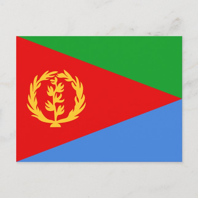 Eritrea Flag Postcard (Front)