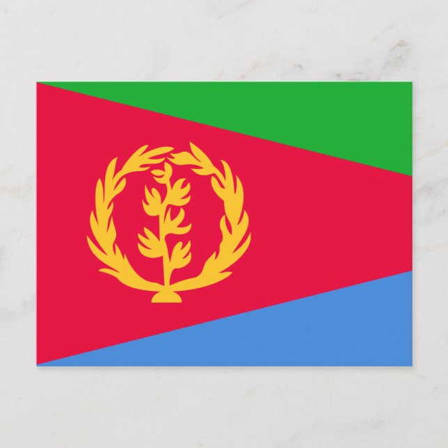 Eritrea Flag Postcard (Front)