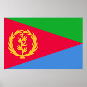 Eritrea flag Print Value Poster Paper Matte