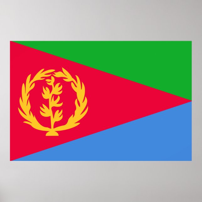 Eritrea flag Print Value Poster Paper Matte (Front)