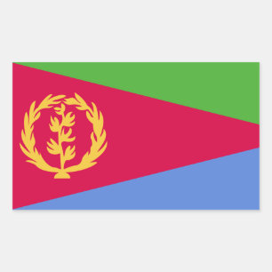 Eritrea Flag Rectangular Sticker