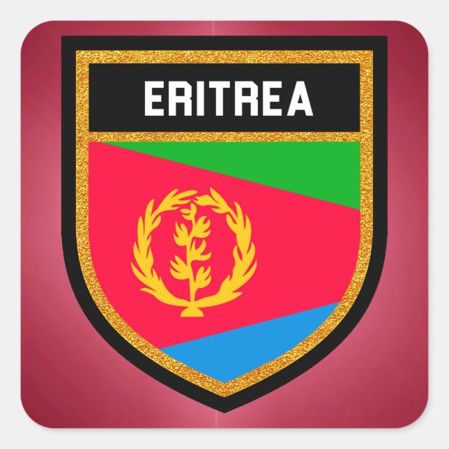 Eritrea Flag Square Sticker (Front)