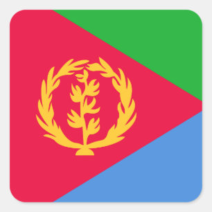 Eritrea Flag Square Sticker