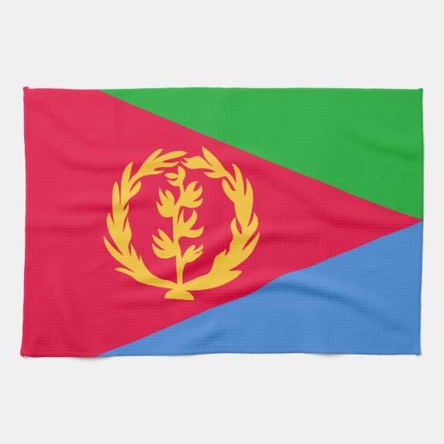 Eritrea Flag Tea Towel (Horizontal)