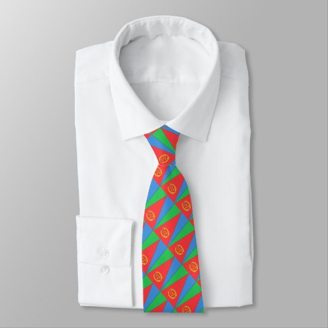 Eritrea Flag Tie (Tied)