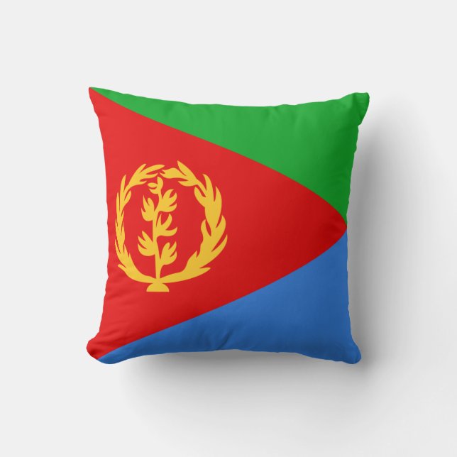 Eritrea Flag x Flag Pillow (Front)
