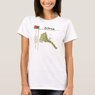 Eritrea Map + Flag + Title T-Shirt