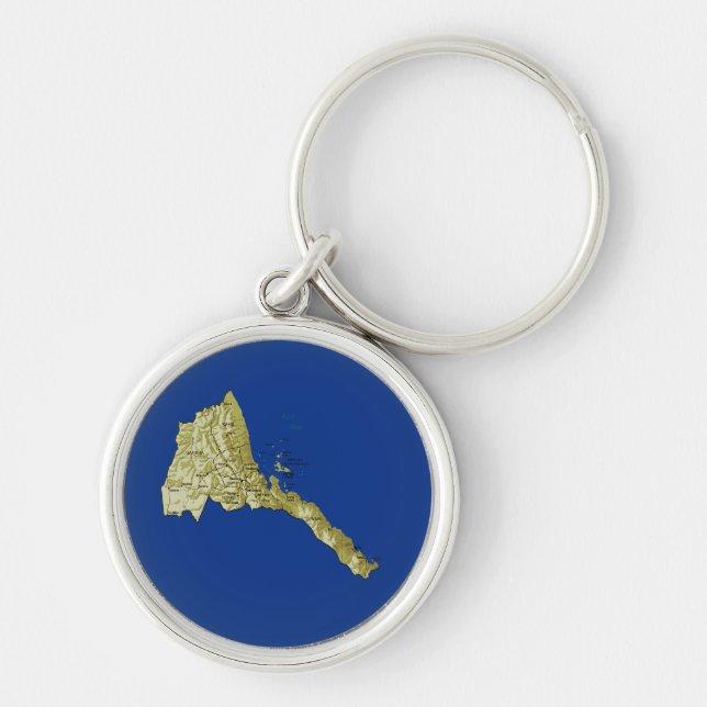 Eritrea Map Keychain (Front)