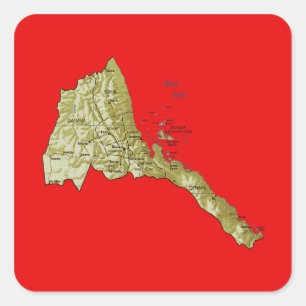 Eritrea Map Sticker