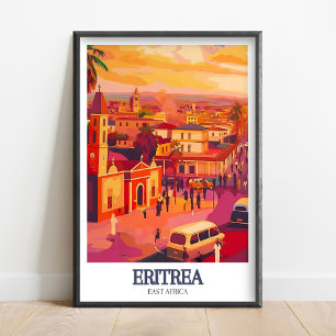 Eritrea Poster - Asmara Street Print - Asmara Wall