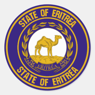 Eritrea  Round Emblem Classic Round Sticker