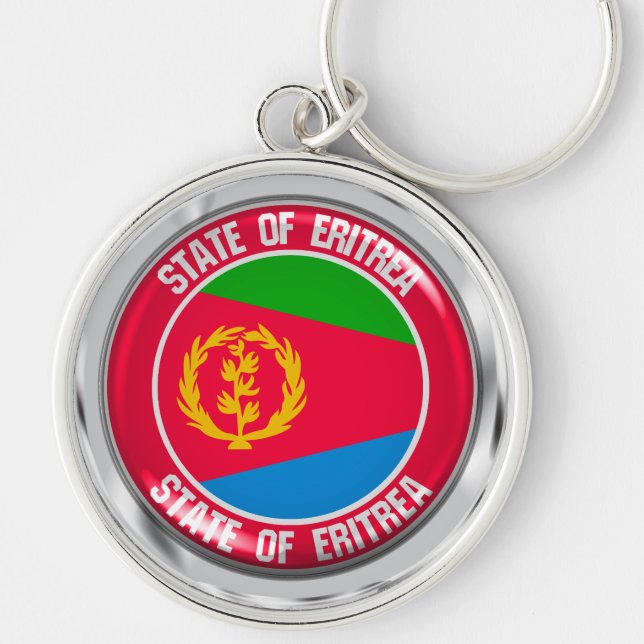 Eritrea Round Emblem Key Ring (Front)