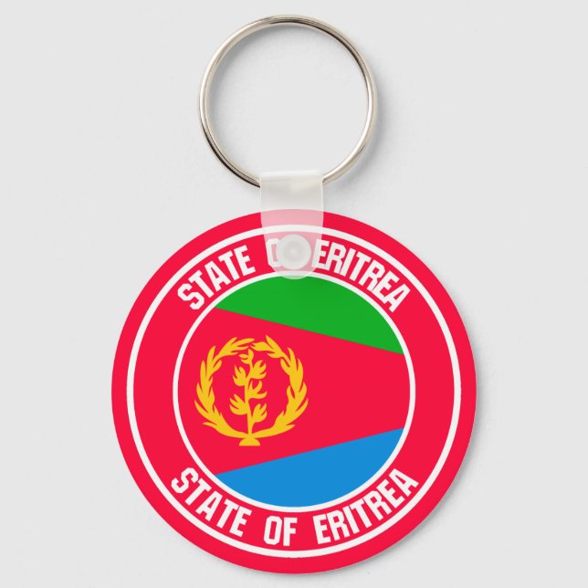 Eritrea Round Emblem Key Ring (Front)