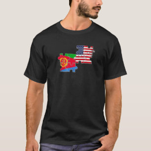 Eritrea USA Eritrean American Flag T-Shirt